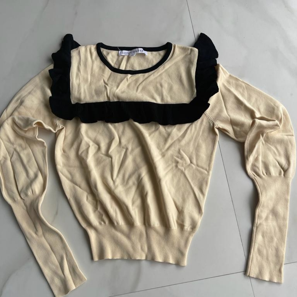 Aftermarket Long Sleeve Creme Top